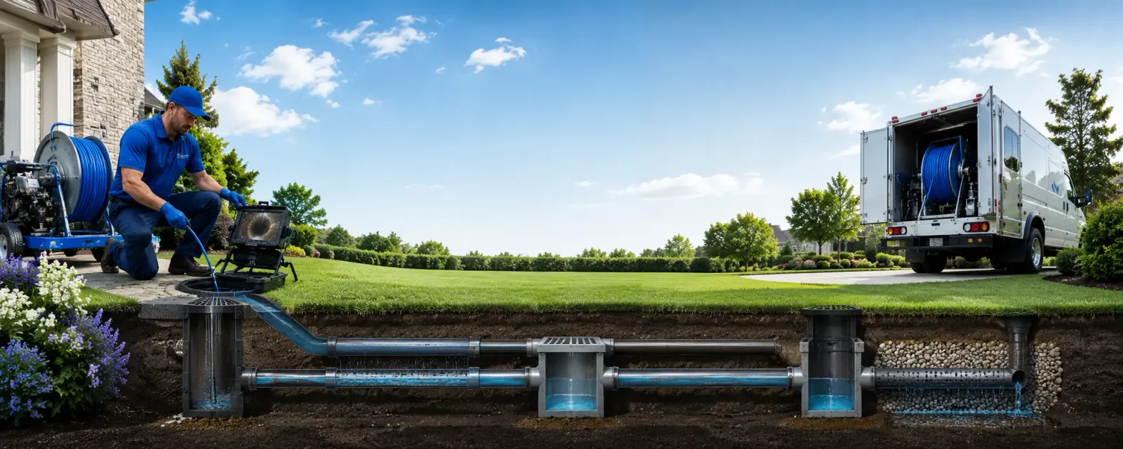 Outdoor drain cleaning information for Martins Ferry, OH